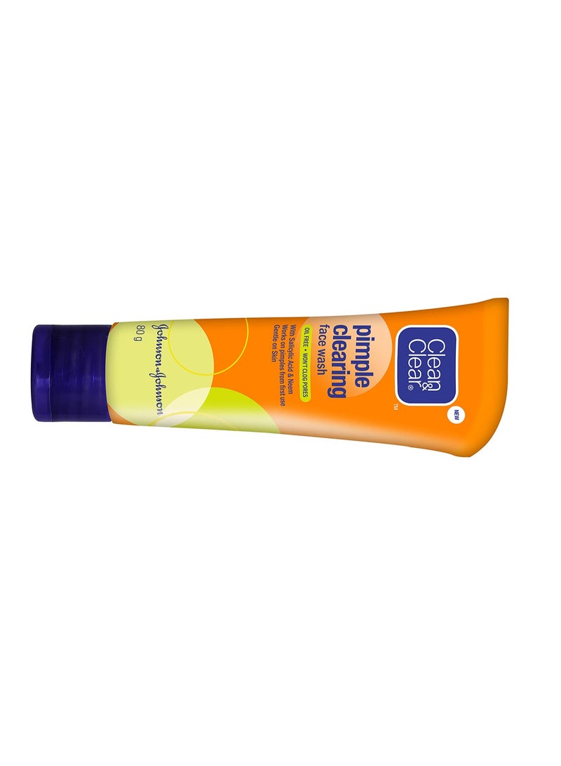 Clean & Clear  Pimple Clearing Face Wash, 80G - Image 3