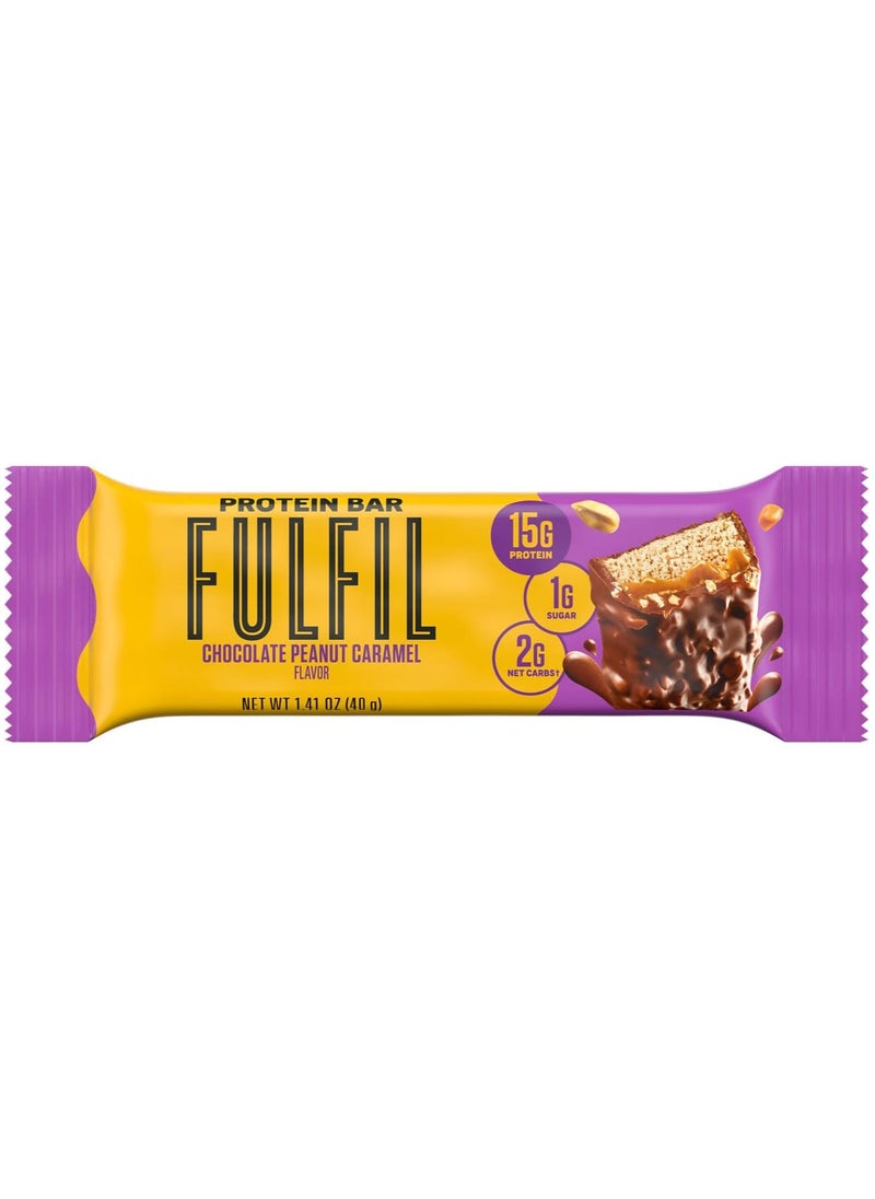 Fulfil Protein Bar, Chocolate Peanut Caramel, 12 Bars each 1.41 oz (40g)  - Image 4