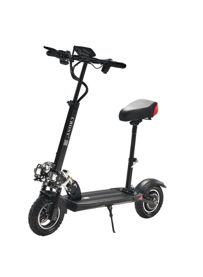 Crony V10 Big display folding Electric Scooter | Speed up to 68KM/H | Range up to 40 KM | Dual Suspension - Image 1