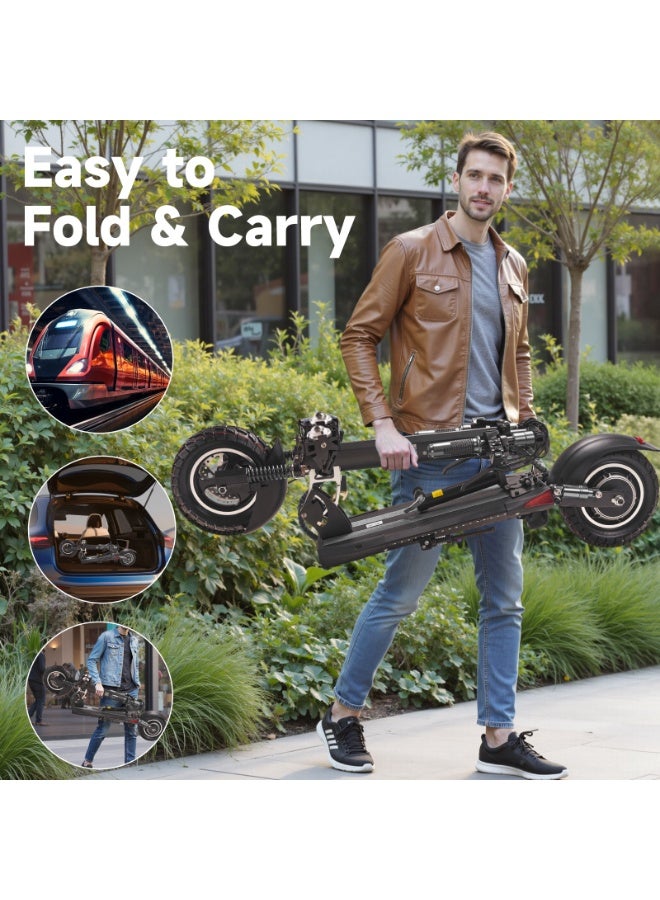 Crony V10 Big display folding Electric Scooter | Speed up to 68KM/H | Range up to 40 KM | Dual Suspension - Image 5