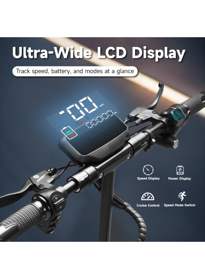 Crony V10 Big display folding Electric Scooter | Speed up to 68KM/H | Range up to 40 KM | Dual Suspension - Image 2