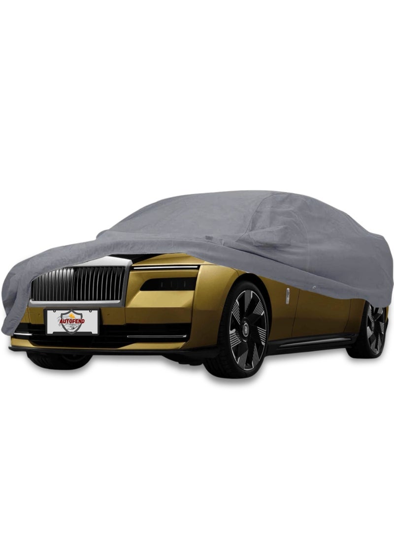 Zipporah All Weather Premium Lightweight 6-Layers Protective Car Cover 210T Compatible for 2023-2025 Rolls Royce Spectre with Left Driver Side Door Zipper, Security Lock and Mirror Pockets - Image 2