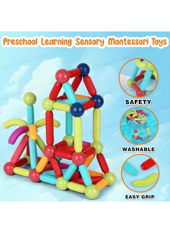 FunBlast FunBlast Magnetic Sticks Building Blocks for Kids 32 Pcs Puzzle Games for Kids, STEM Toys for Children, Building & Construction Toys, Educational & Learning Toy for 3+ Year Old Kids Boys, Girls  - Image 5