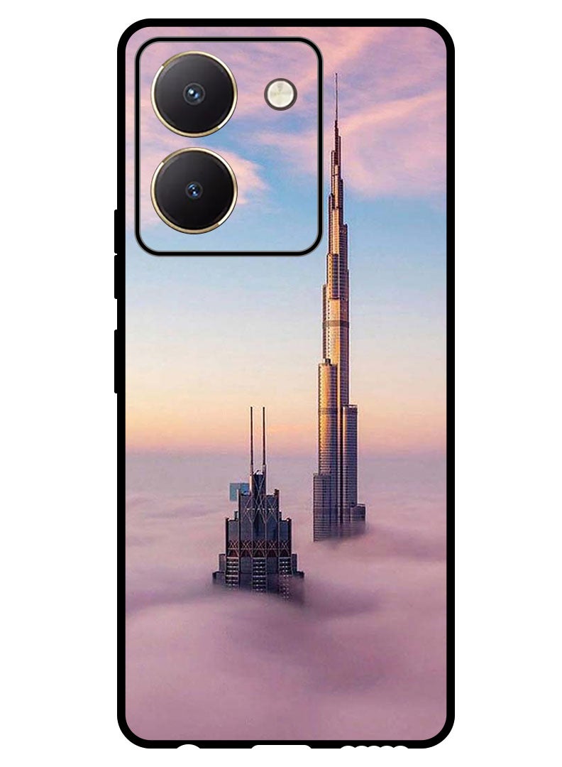 Theodor Protective Case Anti Scratch Shock Proof Bumper Cover For Vivo Y27s Burj Khalifa In Clouds - Image 1
