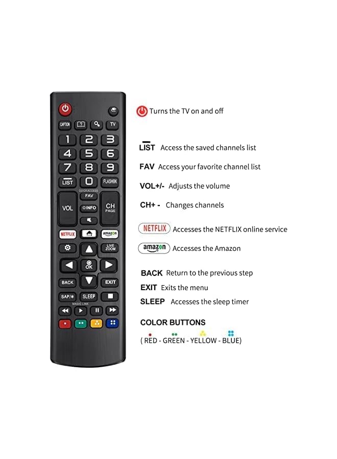 The Bros Universal Remote Control Replacement for LG Smart TV AKB76375608 - Image 5