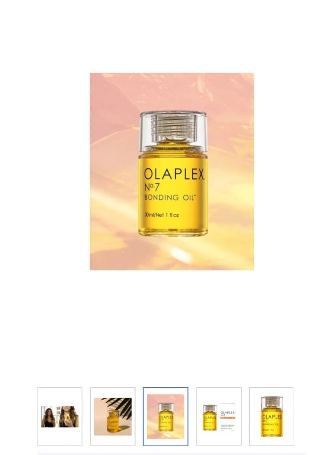 Olaplex No. 7 Bonding Oil, 30 ml, hair treatment oils, nourishing treatment for split ends and dry scalp for all hair types, nourishes and repairs all hair types, yellow 30ml - Image 2