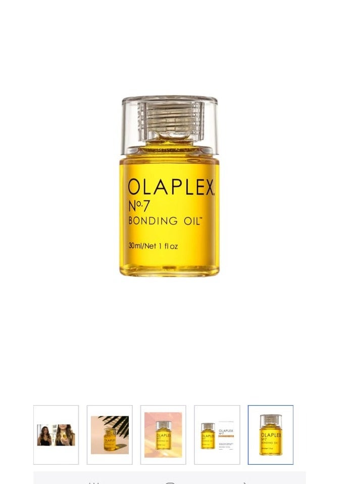 Olaplex No. 7 Bonding Oil, 30 ml, hair treatment oils, nourishing treatment for split ends and dry scalp for all hair types, nourishes and repairs all hair types, yellow 30ml - Image 1