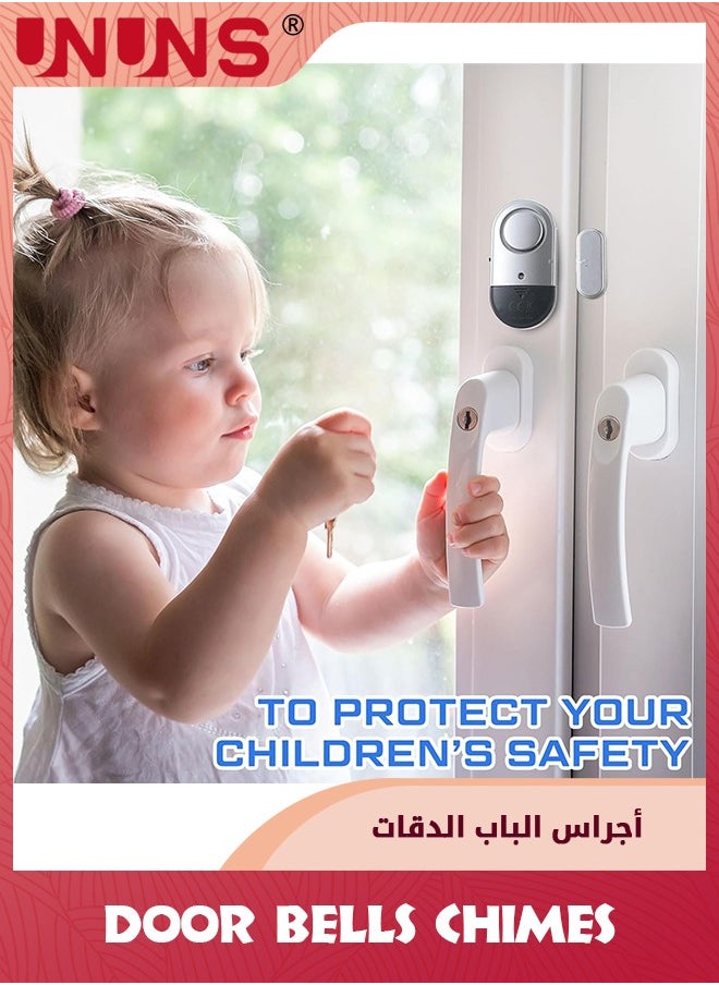 UNUNS - Door Window Alarms,Wireless Door Alarm For Home,120DB Pool Door Alarms,Security Personal Security Window Alarms For Pool Cars,Sheds,Caravans - Image 1