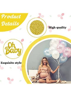 Sumind 160 Pieces Baby Shower Confetti Gold Confetti Glitter Gold Decorations Baby Shower Party Table Decorations Crown Confetti Baby Circle Dots Confetti For Baby Shower Parties (Baby Circle Dot Style)  - Image 3
