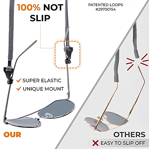 SIGONNA Eyeglass Holder Straps - 4 Premium Eyeglasses Cord for Men - Eye Glass Accessory Chain for Women - Sunglass Lanyard Around Neck - 4 Cords - Image 3