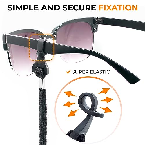 SIGONNA Eyeglass Holder Straps - 4 Premium Eyeglasses Cord for Men - Eye Glass Accessory Chain for Women - Sunglass Lanyard Around Neck - 4 Cords - Image 5