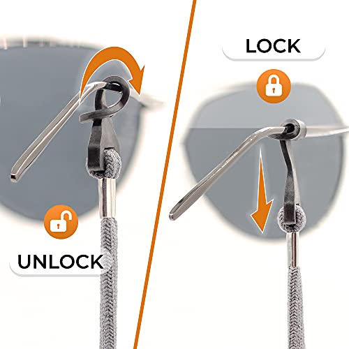 SIGONNA Eyeglass Holder Straps - 4 Premium Eyeglasses Cord for Men - Eye Glass Accessory Chain for Women - Sunglass Lanyard Around Neck - 4 Cords - Image 2
