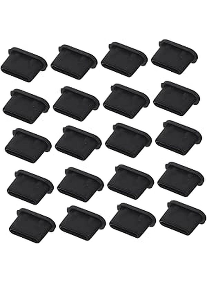 30 قطعة من سدادات الغبار من نوع USB-C، واقيات المنافذ لأجهزة الكمبيوتر المحمولة والأجهزة، أغطية لمنع الغبار - Image 1