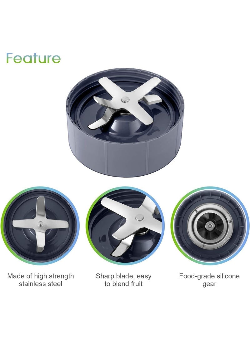8 Pieces Blender Replacement Parts Extractor Blade for NutriBullet 600w 900w including Gasket Shock Pad and Gear - Image 5