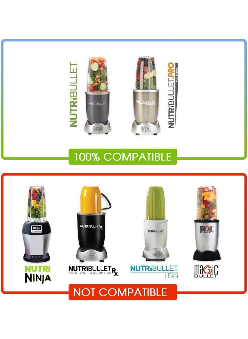 8 Pieces Blender Replacement Parts Extractor Blade for NutriBullet 600w 900w including Gasket Shock Pad and Gear - Image 3