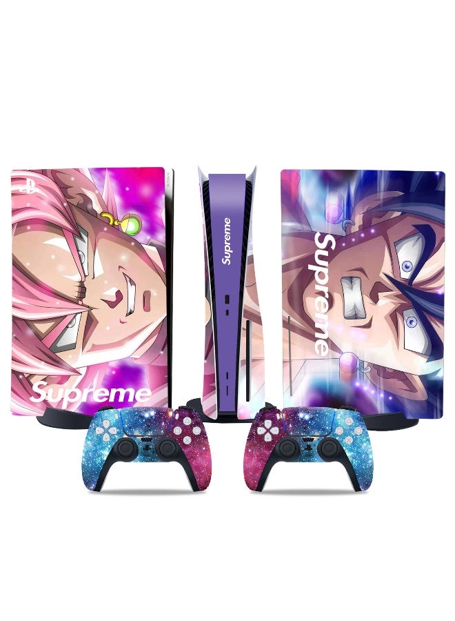 Dragon Ball Cartoon Theme Sticker Set for PS5 Disc Version