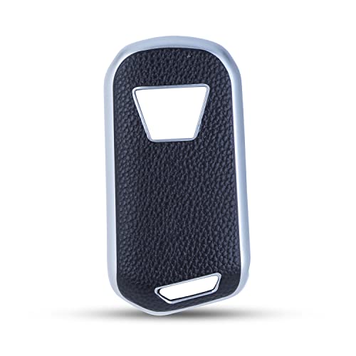 JVCV® Premium Soft TPU Leather Pattern Key Cover Compatible with Mahindra XUV 700, 3XO, Thar, Marazzo, Bolero, Scorpio, Scorpio N, XUV 300, XUV 400 EV, Thar Roxx 3 Button flip Key (Silver) - Image 5