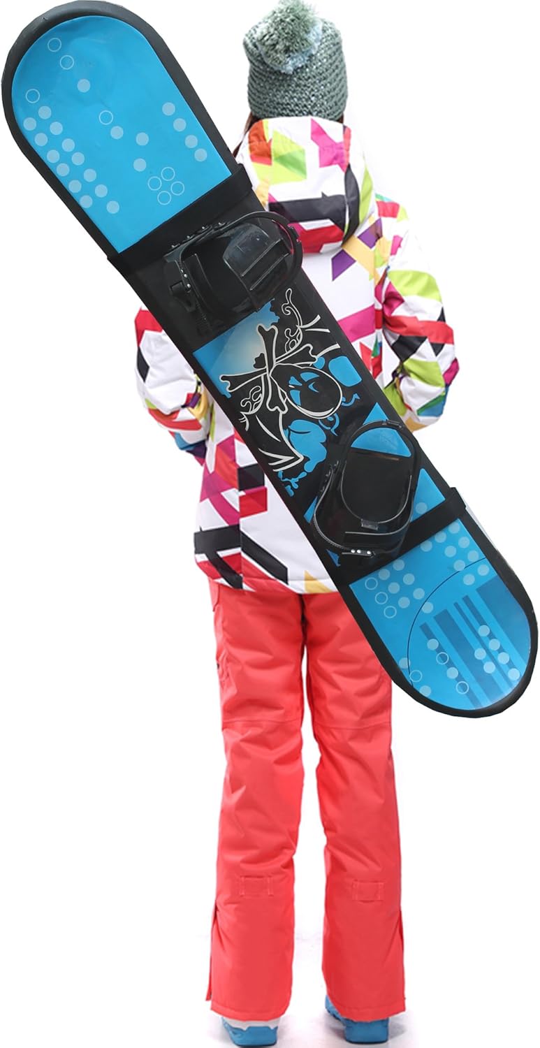YYST Snowboard Shoulder Strap Snowboard Sleeve Snowboard Carry Strap Snowboard Sling Snowboard Carrier- Universal, Adjustalbe, Fits all Shapes of Snowboards! - Image 1