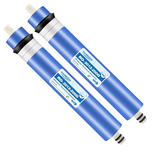 YKMGON 2 Pack 200GPD RO Membrane,2012-200G Reverse Osmosis Membrane Replacement Water Filter,for Under Sink Home Drinking RO Water Purifier System - Image 1