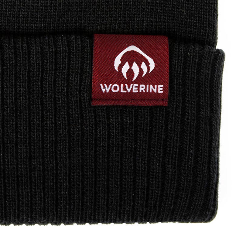 WOLVERINE Performance Work Beanie | Unisex | Durable | Rugged | Warm | Outdoor | Adventures | One Size, Cuffed Knit - Black - Image 4