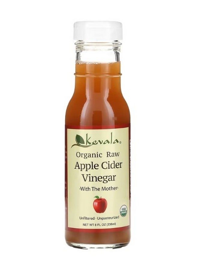 Kevala Organic Raw Apple Cider Vinegar With The Mother 8 fl oz 236 ml - Image 1
