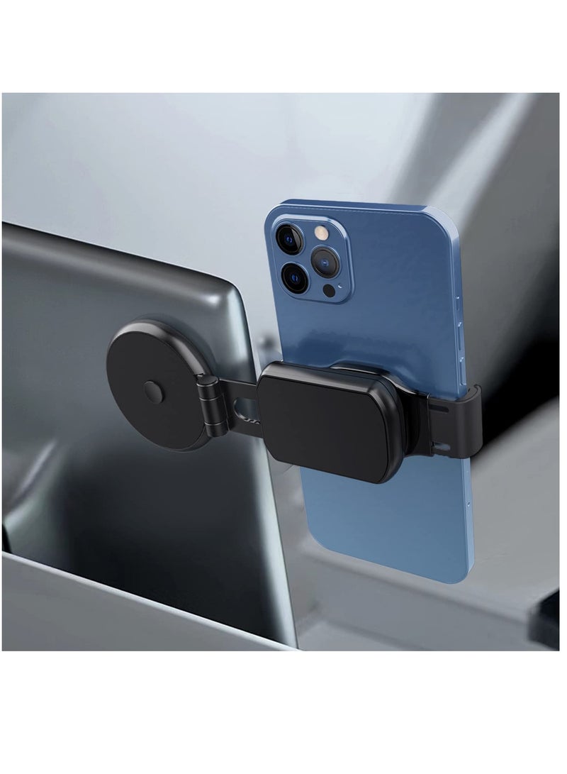 erorex Phone Car Mount, Fit for Tesla Magnetic Phone Car Mount 360° Rotation Foldable Invisible Magnetic Car Phone Holder With a Phone Clamp Phone Mount  - Image 1