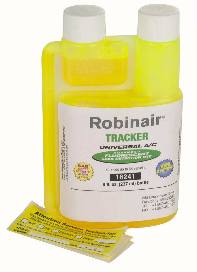 Robinair (16241) Tracker Universal A/C Fluorescent Dye - 8 oz. Bottle, 64 Applications - Image 3