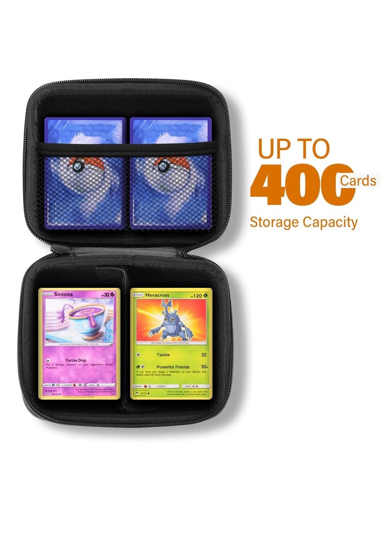 Mmmon Trading Card Storage Tin Box for TCG Cards,Hard-Shell Game Cards Carry Case Holder Bag,Holds Up to 400+Cards - Image 5