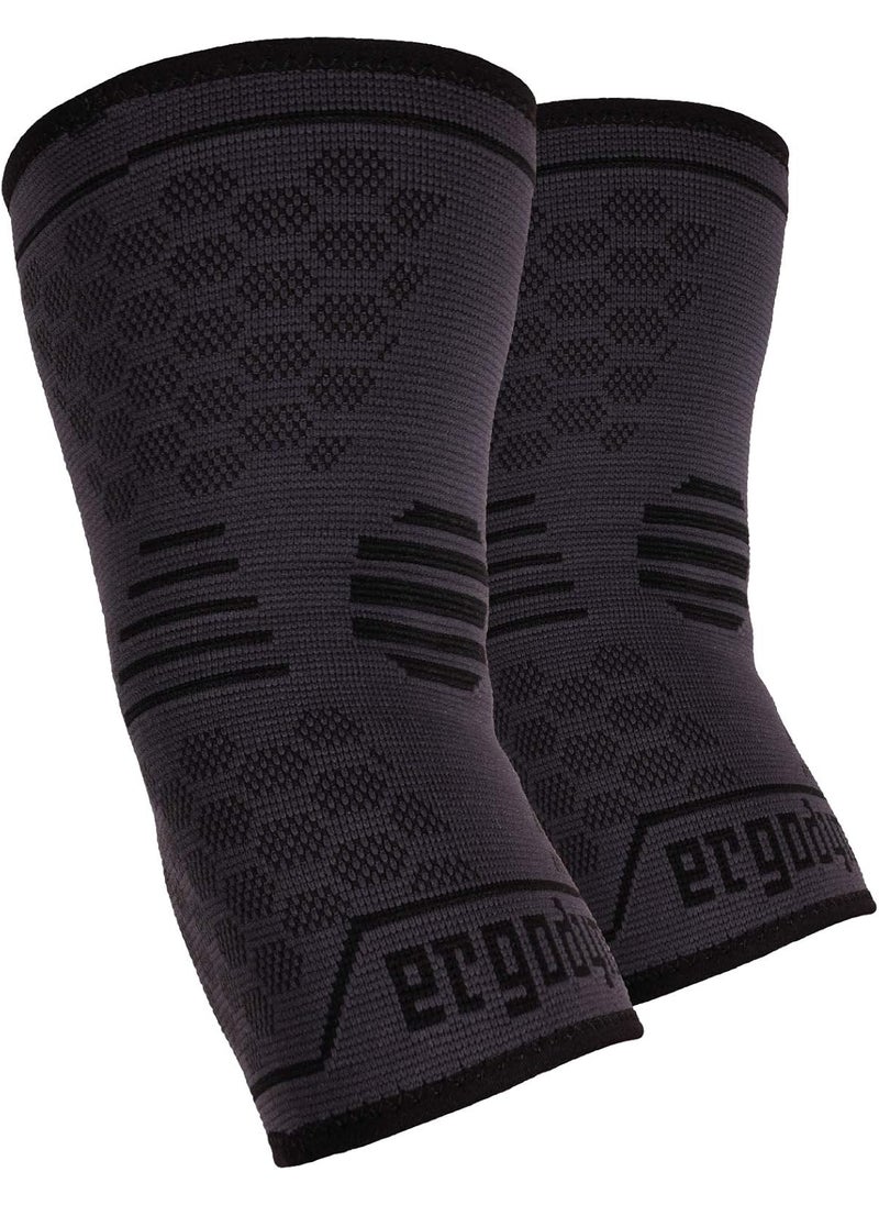 Ergodyne Ergodyne  16593 ProFlex 651 Elbow Compression Sleeve Brace Support for Men and Women Black Medium  - Image 1