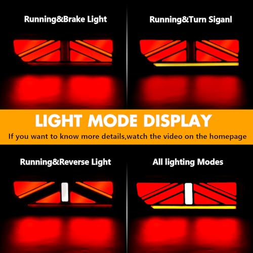 OKSIWA Sequential Full LED Tail Lights for Suzuki Jimny 2019-2024, with Start Up Sequence,Dynamic Turn Signal,Unique Appearance Design, Reverse Brake Tail Lamp Rear Lights Assembly (Dumbbel) - Image 3