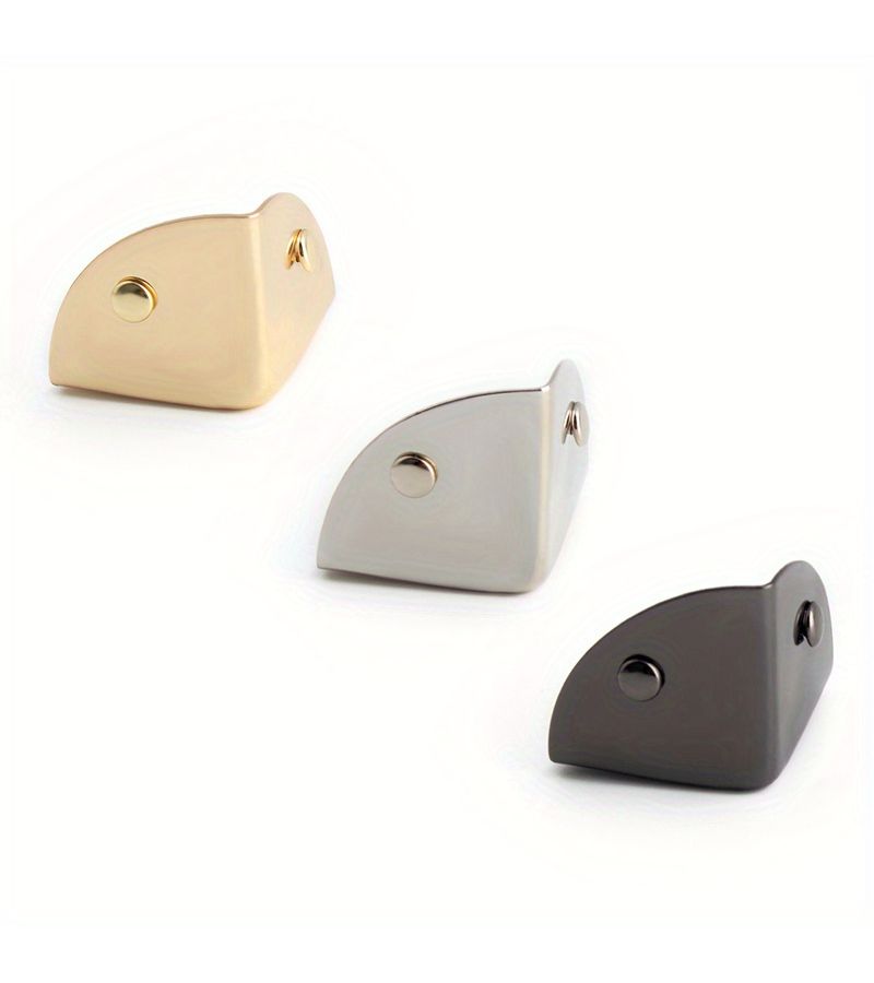 2pcs Silvery Metal Triangle Corner Buckle For Wallet Cover Handbag Craft DIY - Image 3