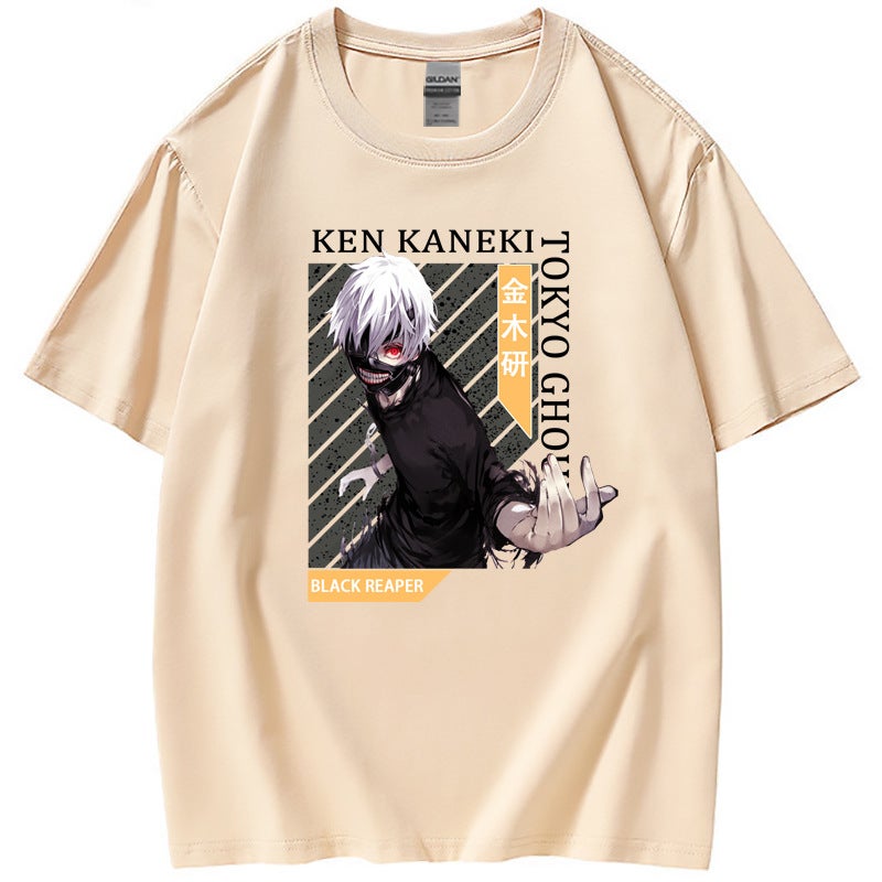 2021 New Animation Tokyo Tokyo Ghoul Fashion Casual Short-Sleeved T-Shirt For Men And Women - Image 5