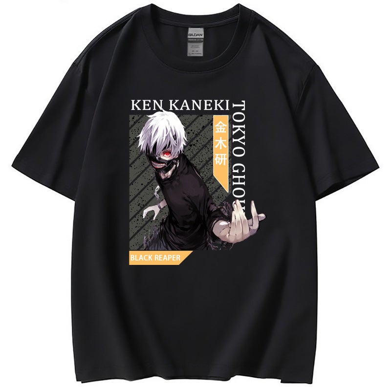 2021 New Animation Tokyo Tokyo Ghoul Fashion Casual Short-Sleeved T-Shirt For Men And Women - Image 2