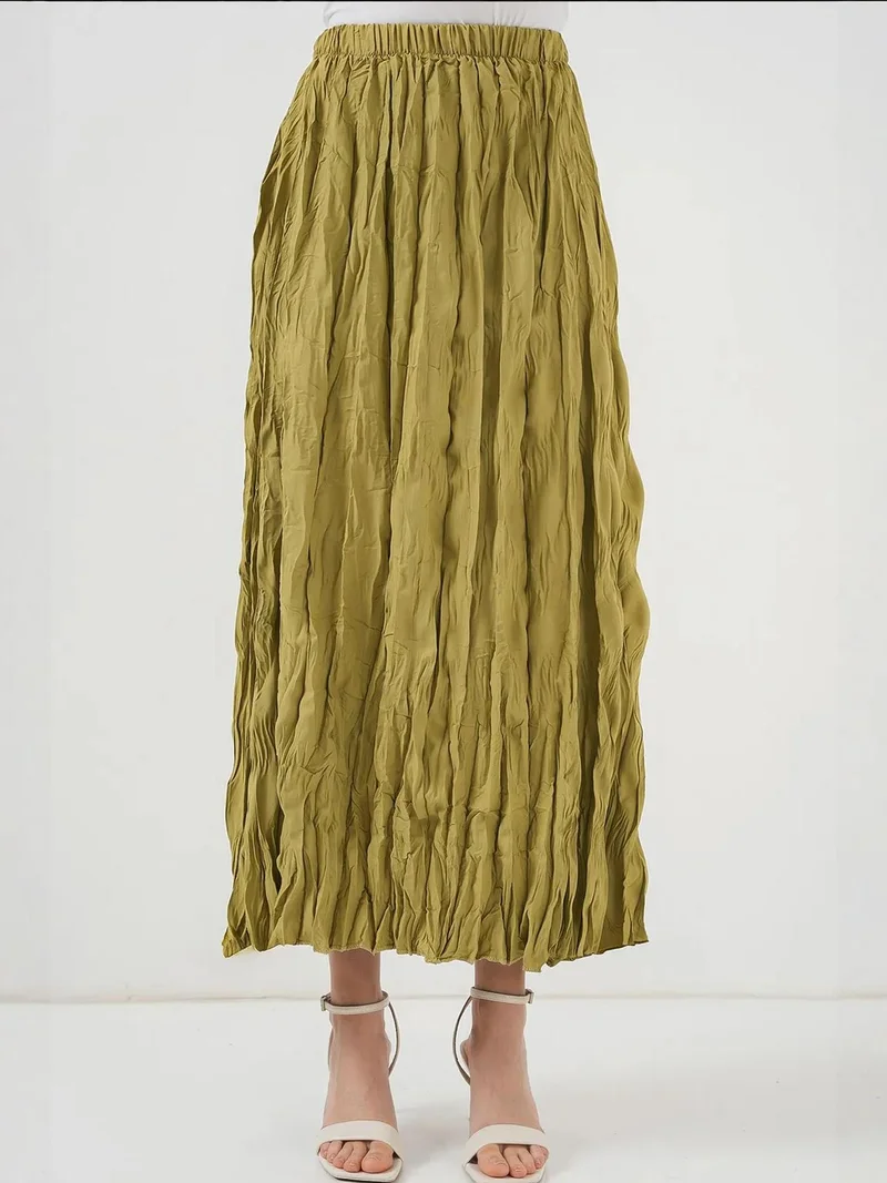 BIG DART BDART Textured Maxi Skirt with Lining