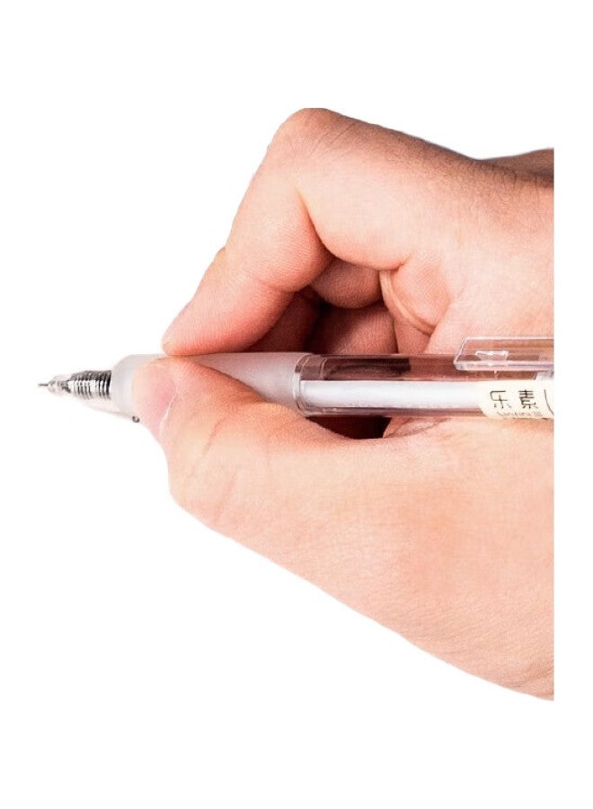 Deli Retractable Gel Pen, Student Signature Pen, Minimalist Minimalist Style, 0.35Mm Full Needle Tube, 12 Pens/Box, Dl-A122 - Image 2
