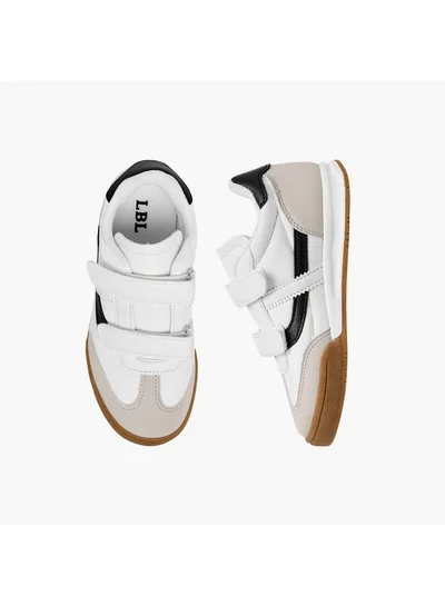 LBL by Shoexpress Boys Panelled Sneakers with Hook and Loop Closure