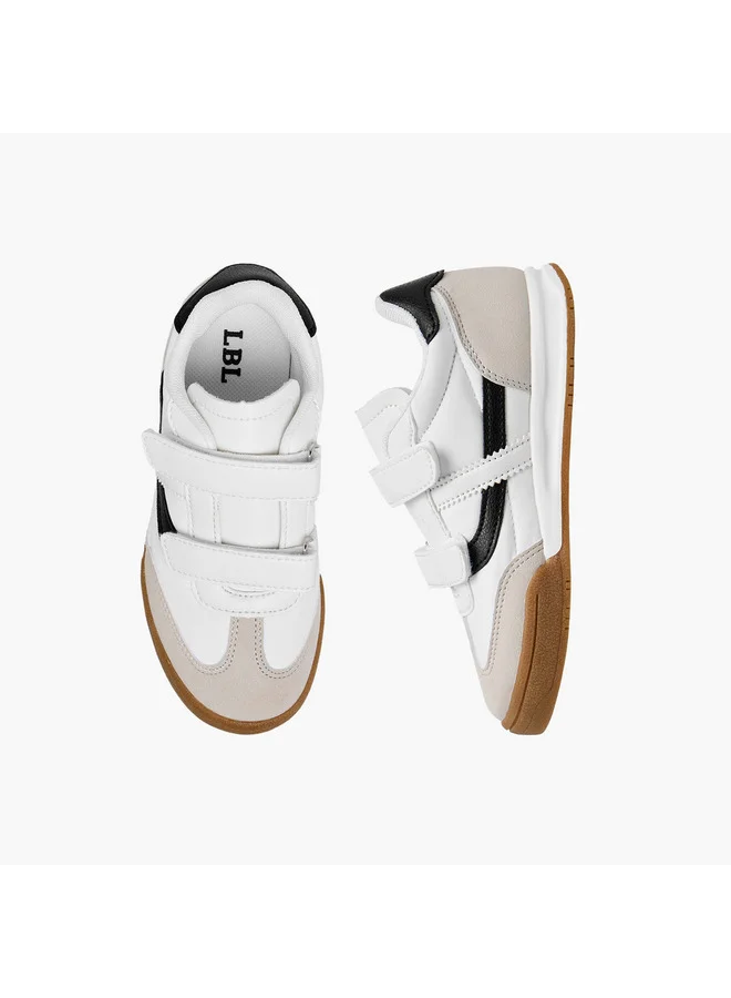 LBL by Shoexpress Boys Panelled Sneakers with Hook and Loop Closure
