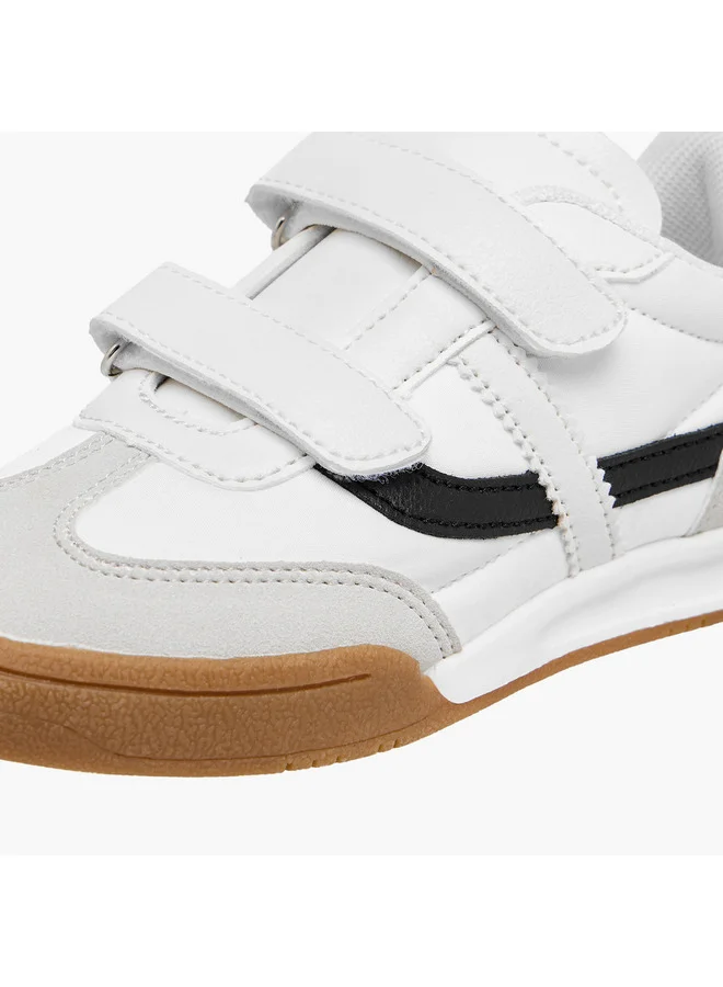 LBL by Shoexpress Boys Panelled Sneakers with Hook and Loop Closure