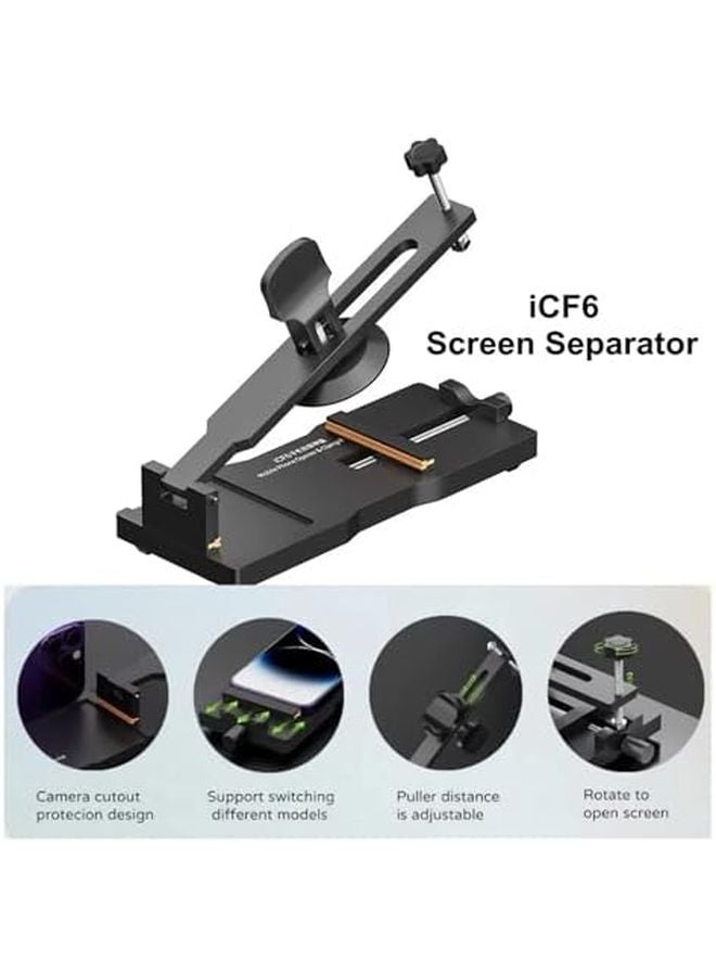 ICF6 فاصل شاشة الهاتف أداة فتح المشبك لإصلاح شاشة LCD للهواتف المحمولة أندرويد - Image 4