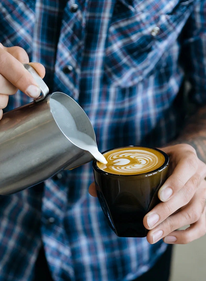 notNeutral Vero Cortado Glass/Coffee Cup, Smokey Black - 4.25 oz, Set of 2 - Image 2