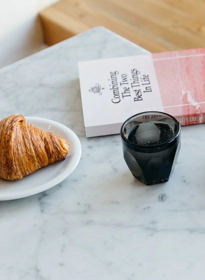 notNeutral Vero Cortado Glass/Coffee Cup, Smokey Black - 4.25 oz, Set of 2 - Image 3