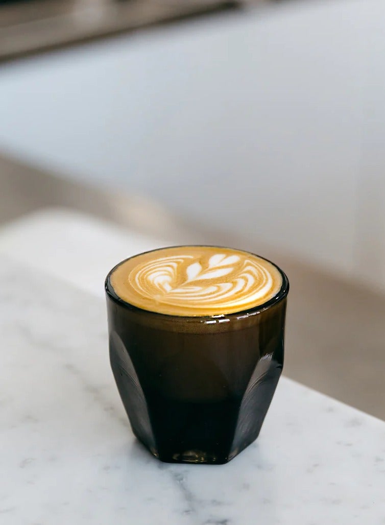 notNeutral Vero Cortado Glass/Coffee Cup, Smokey Black - 4.25 oz, Set of 2 - Image 4