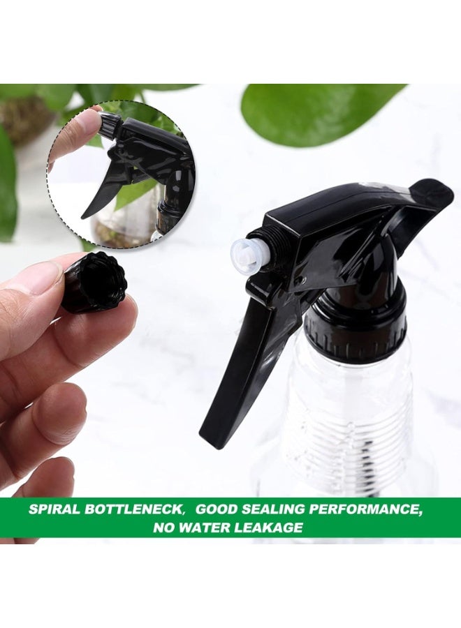 Hair Spray Bottle 500ml – Refillable Fine Mist Trigger Sprayer for Hair Styling, Barber Use, Cleaning & Plants – Clear Empty Water Bottle (1 Pack) - Image 3
