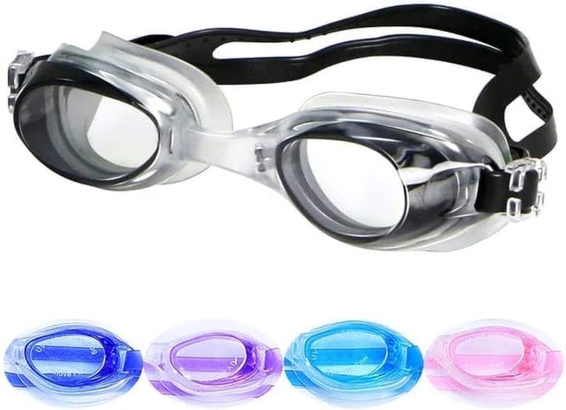 CITY STAR-Swimming Goggles Adjustable Soft Silicone Strap (Multi color) for Swimming in the Sea or Pool