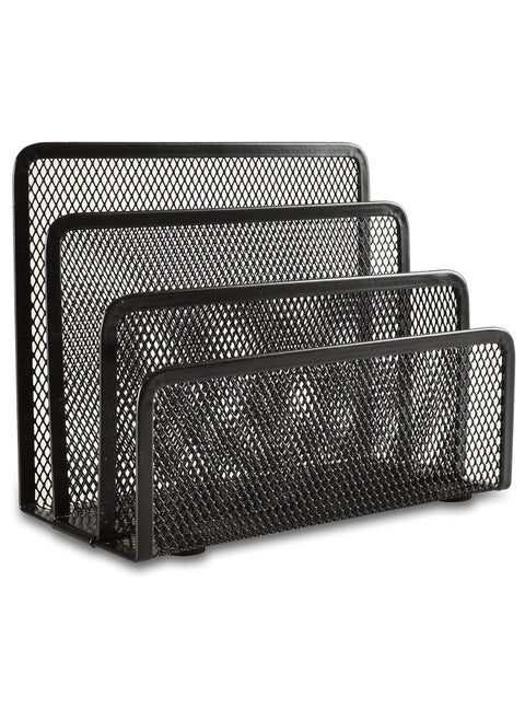 EARTHCONE Metal Mesh Document File Rack File Holder File Tray File Organizer for Office and Home Papers Letters Sorter Magazine Desktop File Holder Storage Stand 1Pcs