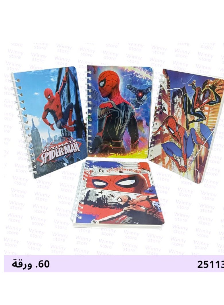 Spiderman Notebook 60 Sheets | Stylish Spiderman School Notebook | Journal & Writing Sketch Pad
