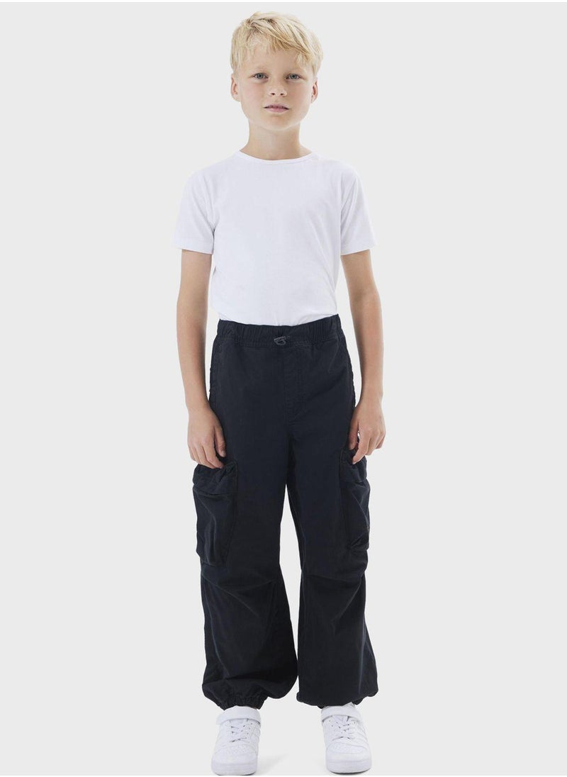 NAME IT - Kids Pocket Detail Cargo Pants - Image 1