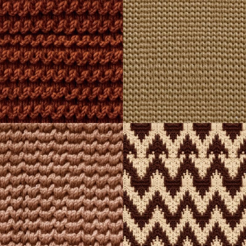 DESEACO 24 Sheets Knitting Wool Decorative Scrapbooking Paper Pad 6x6 Craft Paper Single-Side Card Making Supplies for Junk Journal, Holiday Journaling, Brown, Earth Tone and White - Image 4