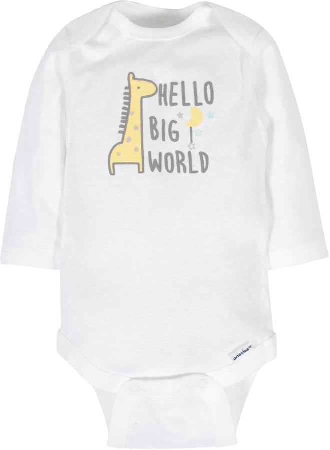 Gerber Gerber Unisex Baby 6 Pack Long-Sleeve Onesies Bodysuit  - Image 2