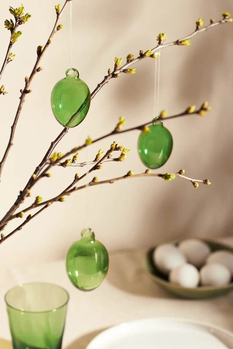 H&M Glass Easter Decoration
